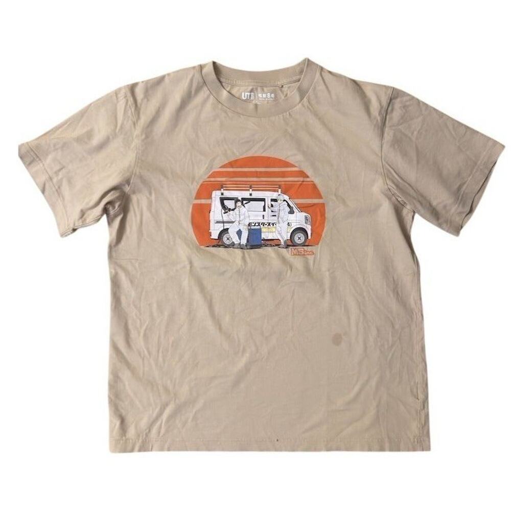 UNIQLO Men's Kaiju No.8 UT Graphic T-Shirt Beige Size M